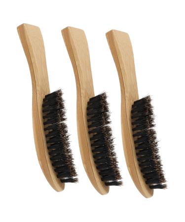 Beavorty 3st Bartbrush soften the clean smoothing brush beard gladed brush Blyb for men accessories for beard care beards from wild boar bristles.