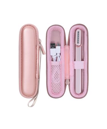 co2CREA Hard Carrying Case Compatible with SolaWave 4-in-1 Facial Wand Rose Gold