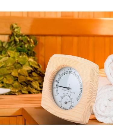 Buy Sauna Accessories: 5.19 Wood Digital Thermometer & Hygrometer - Perfect Humidity & Temperature Control - Buy Online on GoSupps.com