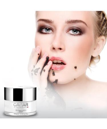 Caviar Face Moisturizer Regenerate Cream | Anti-Aging Hyaluronic Acid & Resveratrol Facial Treatment | 1.6 Oz Hydrating Cream for All Skin Types - Buy Online on GoSupps.com
