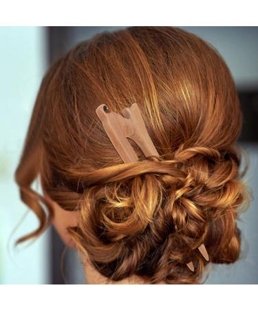 minkissy Chinese Wood Hair Stick Cat Carved Hairpin Japanese Wooden Handmade Hair Fork Hanfu Chignon Hair Pin for Women Girl Hair Styling Tool - Buy Online on GoSupps.com