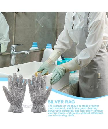 Kitchen Gloves for Washing Dishes | Anti-slip Household Waterproof Cleaning Gloves - 30cm Padded Dish Gloves for Dishwashing Car Washing Window Cleaning - Buy Online on GoSupps.com