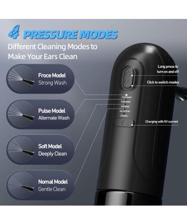 Effective Ear Wax Removal Tool | Electric Water-Powered Ear Cleaner Kit with 10 Tips | Waterproof & Rechargeable - Buy Online on GoSupps.com