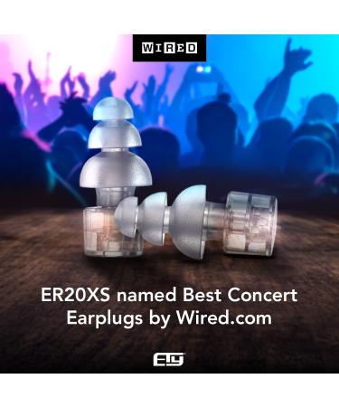 Etymotic ER20XS High-Fidelity Earplugs - Standard Fit for Concerts, Musicians, Airplanes, Motorcycles - Clear Stem, Clear/Frost - Buy Online on GoSupps.com