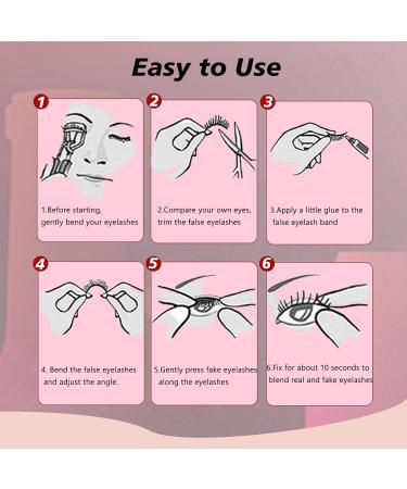 7 Pairs 17MM Fox Eye Lashes - Wispy Fluffy Cat Eye Strip Lashes | Lightweight Volume Fake Eyelash Extensions for Natural Look - AD05 - Buy Online on GoSupps.com