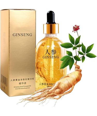 Qclowni Ginseng Polypeptide Anti Aging Essence Ginseng Gold Polypeptide AntiAging Essence for Tightening Sagging Skin Reduce Fine Lines 100 ml 2 pieces - Buy Online on GoSupps.com