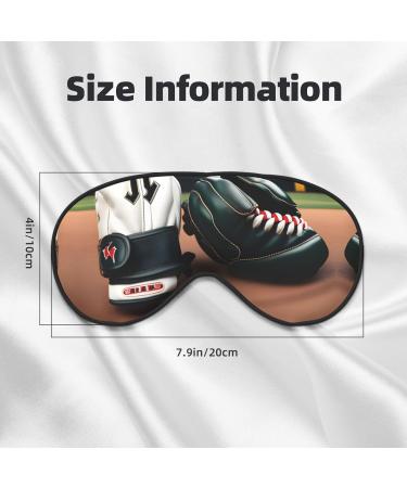 SSIMOO Double-Sided Baseball & Gloves Print Eye Mask - Soft Light Blocking for Quality Sleep | International Shipping Available - Buy Online on GoSupps.com