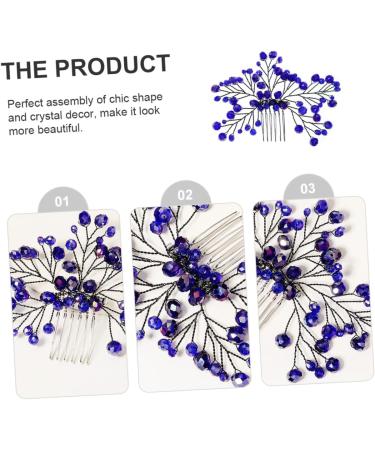 Angoily Hair Comb Rhinestones Bride Alloy Headgear - Buy Online on GoSupps.com