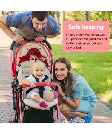 TBusingoto Silicone Pacifier Bag - Waterproof & Portable 2PCs Storage Box for 2 Pacifiers (Apricot + Beans Paste) - Ideal for Travel & Parents - Buy Online on GoSupps.com