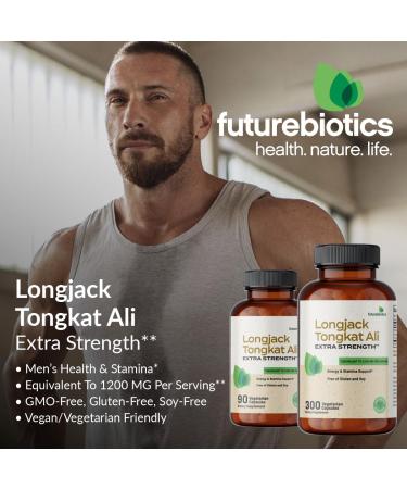 Futurebiotics Longjack Tongkat Ali Extra Strength - Energy & Stamina Support Non-GMO 90 Vegetarian Capsules - Buy Online on GoSupps.com
