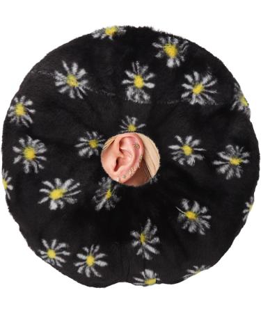 Side Sleeping Donut Cushion Pillow for Ear Piercings - Breathable Elastic Design (Black Yellow) - Buy Online on GoSupps.com