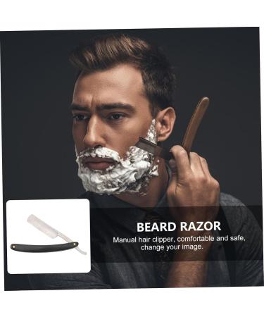 Angoily 2-Pack Straight Men's Razor - Premium Wooden Handle Shaver for a Close Comfortable Shave - Buy Online on GoSupps.com