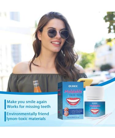 Temporary Tooth Filling Tooth Repair Kit with Tweezers DIY Temporary Tooth Repair Beads Teeth Replacement for Temporary Restoration of Missing & Broken Teeth Replacement Dentures 30ml - Buy Online on GoSupps.com