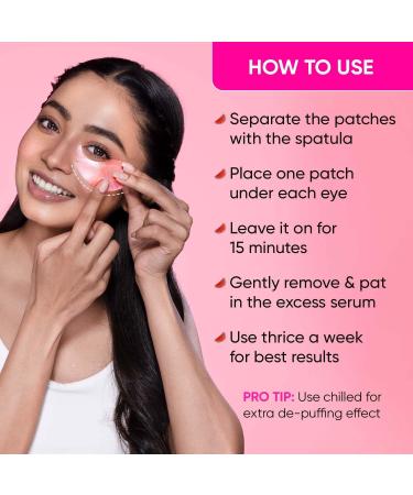 Dot & Key Watermelon Cooling Hydrogel Eye Patches | With Hyaluronic & Niacinamide | Under Eye Patches For Dark Circles & Puffiness Reduction | Instantly Hydrates Cools & De-Puffs | 60 Patches Pink - Buy Online on GoSupps.com