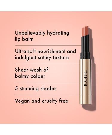 ICONIC LONDON Melting Touch Lip Balm - Hydrating Non-Sticky Sheer Color Cruelty-Free & Vegan | 3 mL Love Language - Buy Online on GoSupps.com