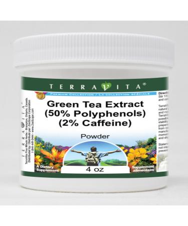 Green Tea Extract (50% Polyphenols) (2% Caffeine) Powder (4 oz ZIN: 514483) - 3 Pack