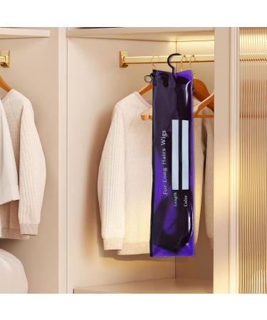 Lesunbak Wig Holder For Multiple Wigs - Hair Extension Holder - Extra Long Wig Holder Storage Space-Saving Design Home Use For Must-have Purple - Buy Online on GoSupps.com