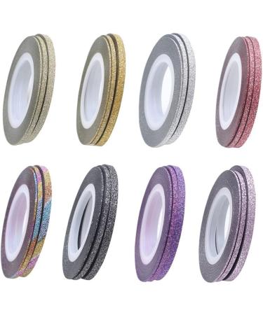 Oceaneshop 14 Colors Gold & Silver Nail Art Tape Stickers Set - DIY Rolls Decoration for Women - 1/2/3mm Striping Line - Buy Online on GoSupps.com