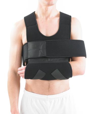 Neo G Comfort Shoulder Immobilizer - Breathable & Lightweight Fabric - for Pre/Post-Surgery Aid Support & Elevate Arm Injury Recovery Arm Immobilization - Class 1 Medical Device - 1 Size