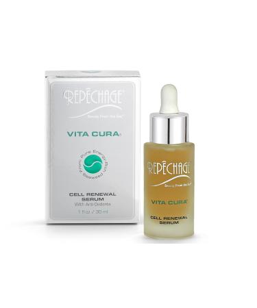 Buy Repechage Vita Cura Renewal Serum - Natural Anti-Aging Face Moisturizer with Hyaluronic Acid & Marine Seaweed for Men & Women - Brighten Smooth & Even Tone - 1 fl Oz - Buy Online on GoSupps.com