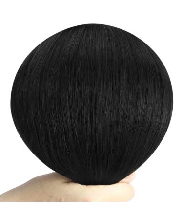 Youngsee Real Hair Clip-In Extensions - 50 cm Black Remy Hair 120g 7PCs for Smooth Volume - Buy Online on GoSupps.com
