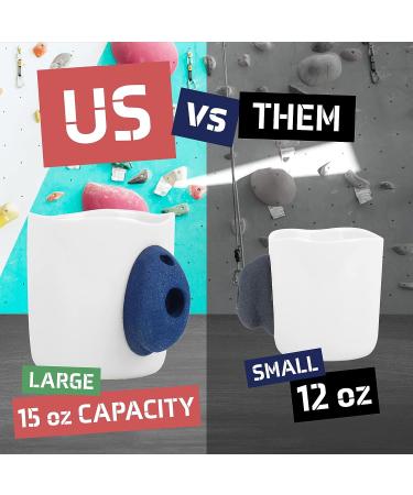 2 Pack XL 15oz Rock Climbing Mugs with Wall Climbing Grips - Fun Gifts for Rock Climbers - Buy Online on GoSupps.com