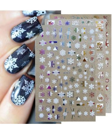Decorations Transfer Decals Winter UV Gel 3D Nail Stickers Christmas Snowflakes(15) Style15 - Buy Online on GoSupps.com