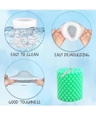 Silicone Candle Molds for Candle Making - Cylinder, Pillar, Cube, Geometric Shapes | Resin, Soap, Wax, Polymer Clay DIY Craft Molds - Buy Online on GoSupps.com