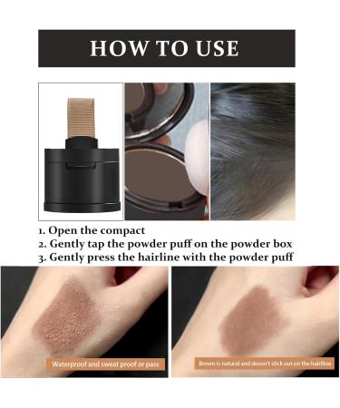 Hairline Powder Root Cover Up Instantly Hairline Shadow Dark Gray Hair Root Dye Shadow Cover Beard Dye Root Touch-Up Powder Quickly Cover Grey Hair Root Concealer for Hair Loss - Buy Online on GoSupps.com