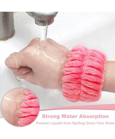 tacery Face Washing Wristband Absorbent Wristbands for Washing Face Microfiber Wrist Wash Band | Absorbent Wristbands for Women Girls Ladies Prevent Liquid from Spilling - Buy Online on GoSupps.com