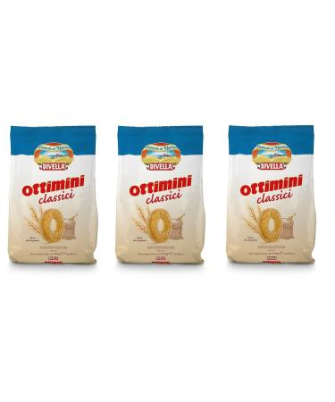 Divella Divella Ottimini Classici Wheat Flour Cookies 700 g Set of 3 Italian Cookies