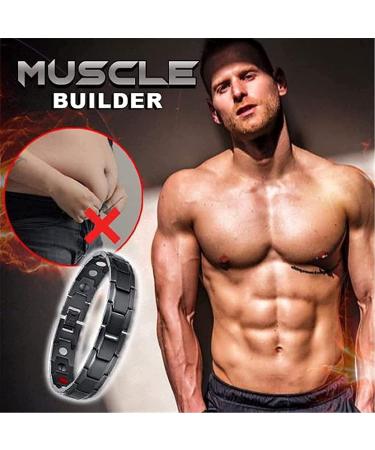 2 Pack Energy Balance Bracelet - Elegant Magnetic Therapy Stainless Steel Bracelets (Black-Gold) for Optimal Wellness - Buy Online on GoSupps.com