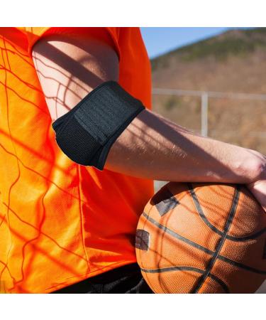 Tennis Elbow Brace - Breathable Padded Support Sleeve | Adjustable Anti-Collision Fitness Brace for Basketball Tennis & Badminton | Best Athletic Elbow Support in Black - Buy Online on GoSupps.com
