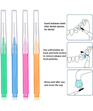 Interdental Brush Toothpick Set | 40 PC Oral Care Tool with Storage Box & 20 Dental Floss Optimal Teeth Cleaning Solution - Buy Online on GoSupps.com