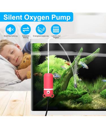 USB Air Pump for Aquariums - Quiet Mini Portable Oxygen Pump with Accessories | 1.5m Cable Air Stone & Silicone Hose - Buy Online on GoSupps.com