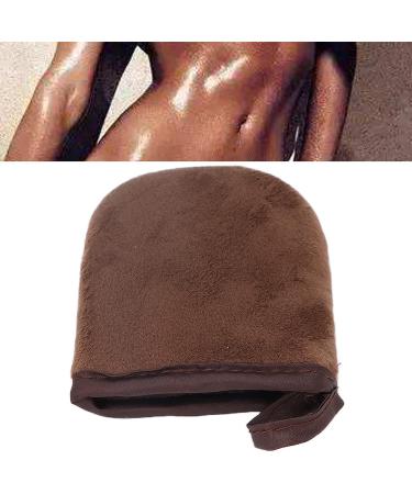 Tanninging Mitts for Even Application Reusable Self Tanner Sponge Mitten Skin Glow with Tanning Mousse Cream Moisturizer and Sunscreen Spray (Brown) - Buy Online on GoSupps.com