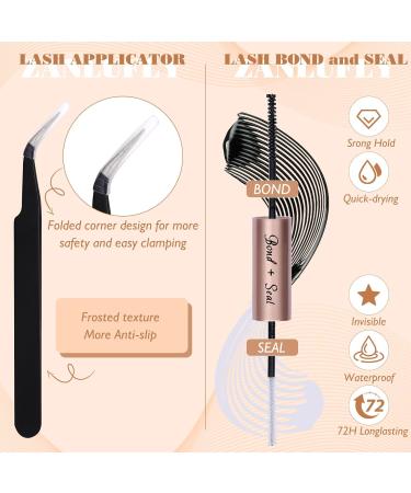 Lash Clusters Kit - Fox Eye Manga Lash Extensions | Natural Wispy Cat Eye DIY Lashes with Bond & Seal Applicator | International Shipping Available - Buy Online on GoSupps.com