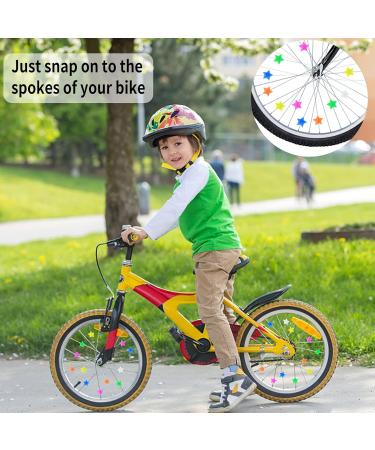 Kateluo 108-Piece Children s Bike Reflective Spoke Pearls & Beads - Colorful Spoke Clickers for Kids' Bike Decoration - Buy Online on GoSupps.com