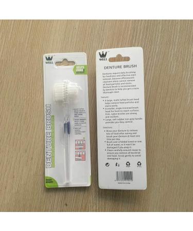 SUPVOX Denture Brush - Double-Sided Toothbrush for False Teeth Cleaning - Buy Online on GoSupps.com