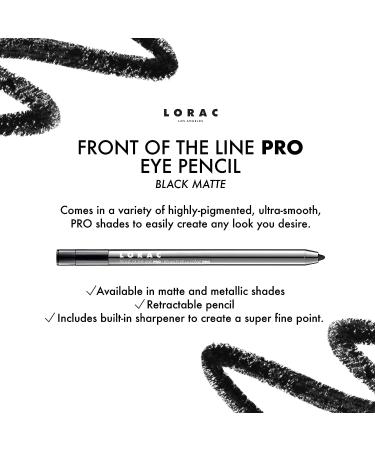 LORAC Front Line PRO Waterproof Eyeliner Pencil Black Pearl - Long-Lasting Precision in Black - Buy Online on GoSupps.com