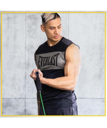 Everlast FIT Medium Power Cable - Light Resistance Exercise Band Premium Latex Door Anchor Rubber Handles Carry Bag Included - Muscle Repair at-Home Gym Strength Training Flexibility - Buy Online on GoSupps.com