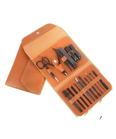 ZSLBMD Nail Clipper Set 16 Nail Clippers Nail Pliers Manicure Tool Set Light Grey Svart