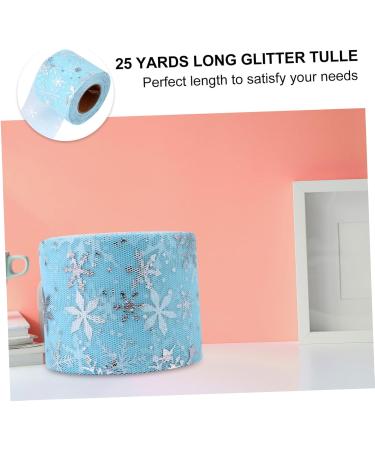 NUOBESTY 1 Roll Roll American Mesh Rolls Christmas Sto The Tulle Spool Snowflake Gauze Material Bow Tie - Buy Online on GoSupps.com
