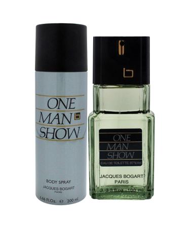 Jacques Bogart One Man Show by Jacques Bogart for Men - 2 Pc Gift Set 3.3oz EDT Spray 6.6oz Body Spray - Buy Online on GoSupps.com
