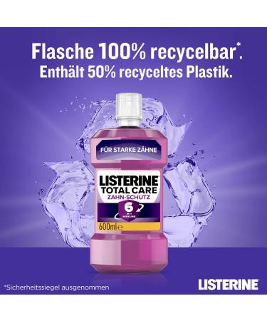 Buy Listerine Total Care Zahn Protection Mouthwash - 6-in-1 Dental Protection (6 x 600ml) - Strong Teeth Anti-Caries International Shipping - Buy Online on GoSupps.com