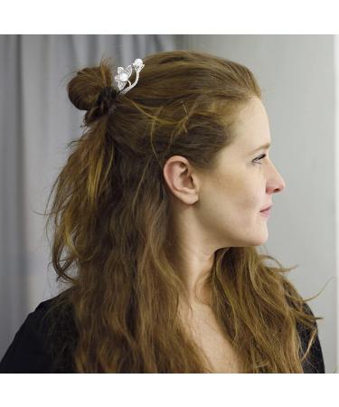 LALAFINA Buns Traditional Styling Xx Antique Hairpin Decor Cm Pin Chignon Chinese Bun Sticks for Pearl Head Ladies Flower Fork Retro Orchid Clasp Chopstick Wedding Girl Metal Stick - Buy Online on GoSupps.com