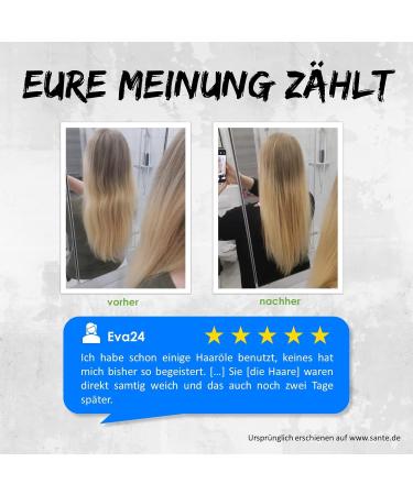 Sante Natural Cosmetics Family Repair Hair Oil - Vegan Organic Olive & Climbing Seed Oil | 75ml - Buy Online on GoSupps.com