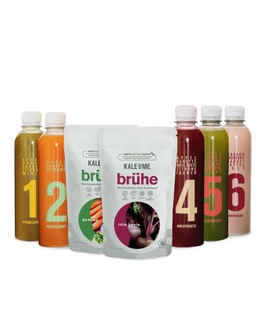 Kale and me 5: 2 interval fast juice cure for 3 weeks (30x juices 2x broth) juice cure for fasting on 2 out of 7 days cold -born vitamin juices for fasting cure