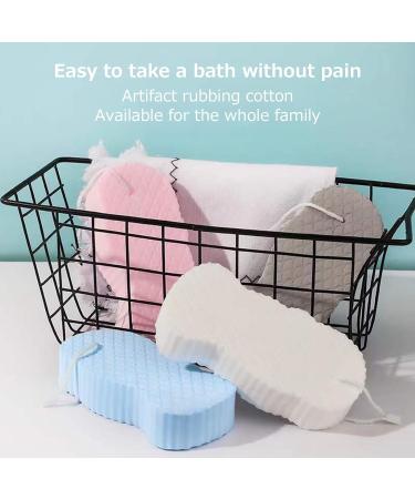 CREAMOON Ultra Soft Bath Sponge 4pc Set - Gentle Exfoliating Spa Scrub for Adults & Children - Dead Skin Remover - Buy Online on GoSupps.com