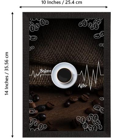 eCraftIndia Before & After Coffee Satin Matt Texture UV Art Painting - International Shipping Available - Buy Online on GoSupps.com